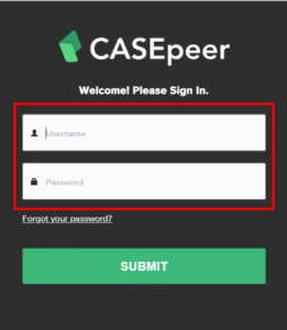 Casepeer Login