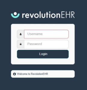 RevolutionEHR Login